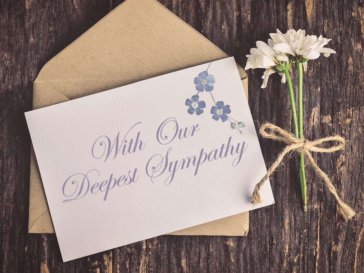 A Meaningful Sympathy Card